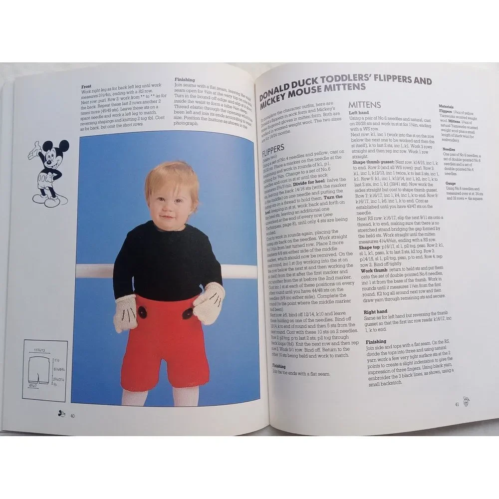 The Disney Book of Knitting‎ by Debby Robinson and Melinda Coss (1987 HC DJ)
